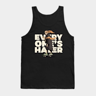 skater skaters skateboarder skateboard grim reaper haters Tank Top